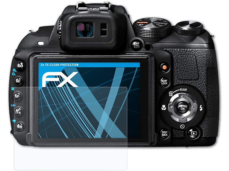ATFOLIX 3x FX-Clear Displayschutz(für Fujifilm FinePix HS25EXR)