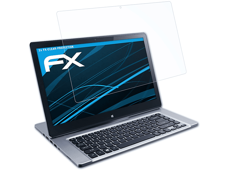 ATFOLIX 2x FX-Clear Displayschutz(für Acer Aspire R7-571)