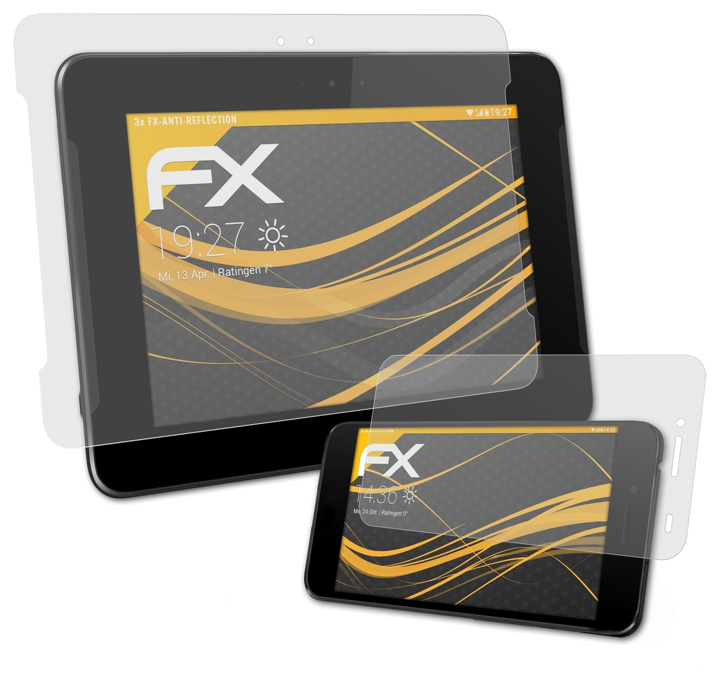 ATFOLIX 3x FX-Antireflex Displayschutz(für Asus PadFone S)
