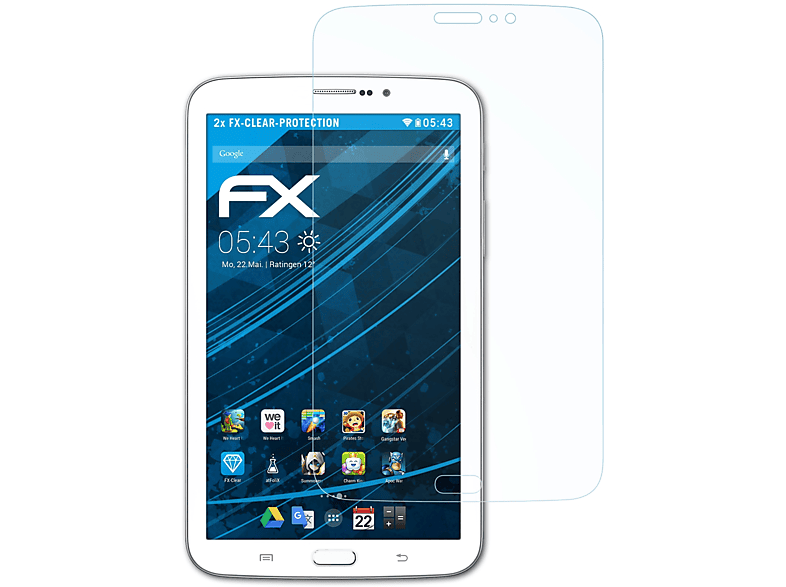 ATFOLIX 2x FX-Clear Displayschutz(für Samsung Galaxy Tab 3 7.0 (3G SM-T2110))