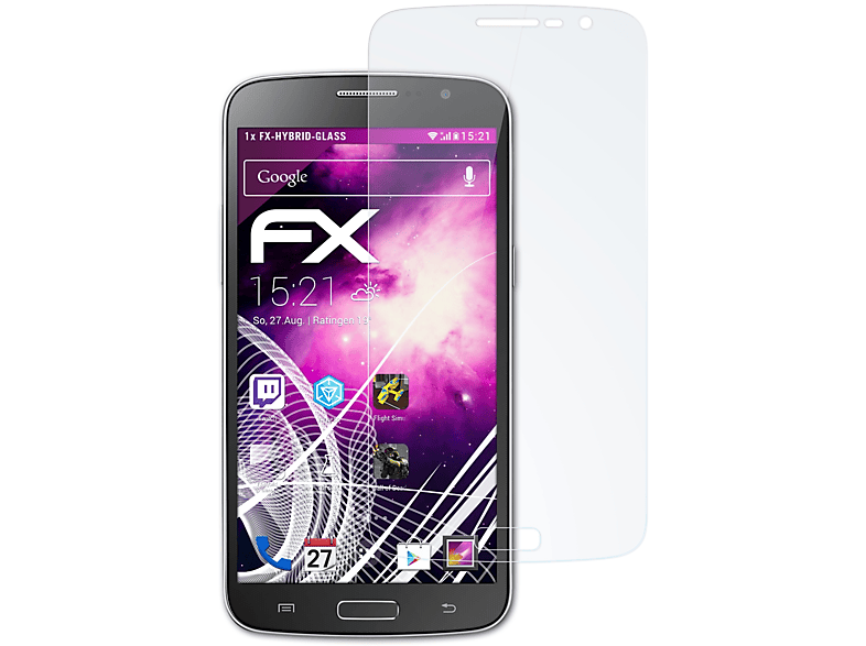 ATFOLIX FX-Hybrid-Glass Schutzglas(für Samsung Galaxy Grand 2)