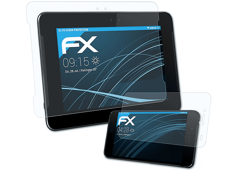 ATFOLIX 3x FX-Clear Displayschutz(für Asus PadFone S)