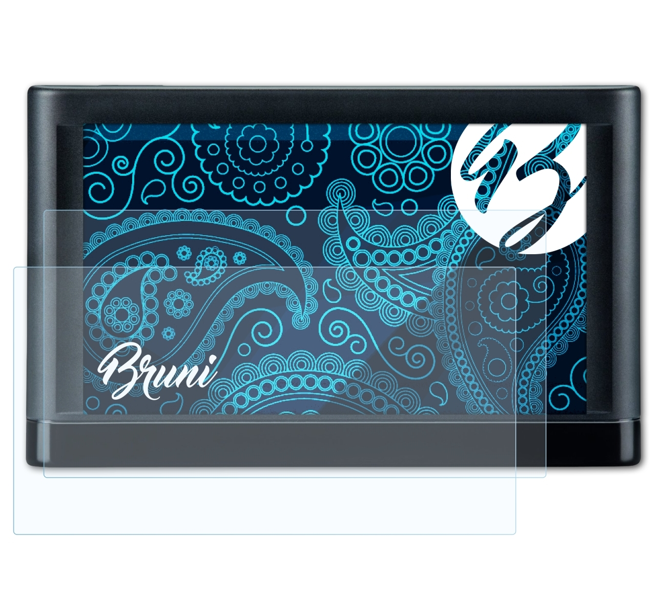 BRUNI 2x Basics-Clear Schutzfolie(für nüvi 66LMT) Garmin