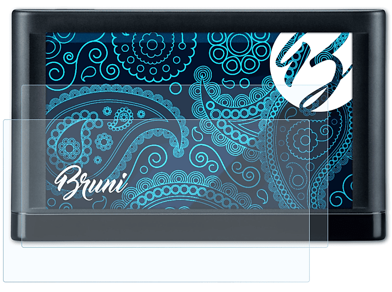 BRUNI 2x Basics-Clear Schutzfolie(für Garmin nüvi 66LMT)