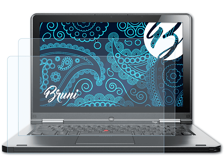BRUNI 2x Basics-Clear Schutzfolie(für Lenovo ThinkPad Yoga)