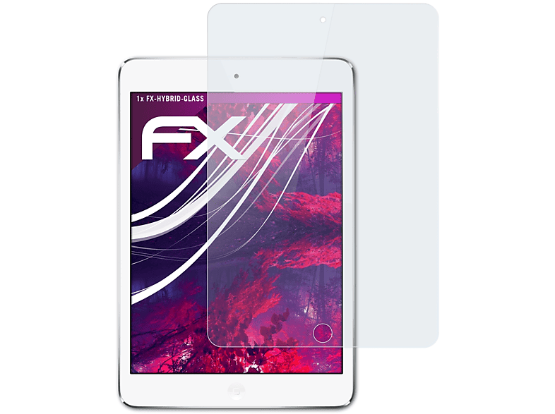 ATFOLIX FX-Hybrid-Glass Schutzglas(für Apple iPad Mini 2)