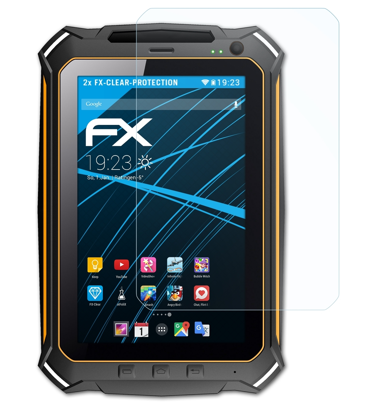 ATFOLIX 2x FX-Clear Displayschutz(für RugGear RG900)