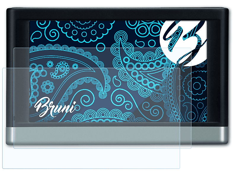 BRUNI 2x Basics-Clear Schutzfolie(für Garmin nüvi 2547)