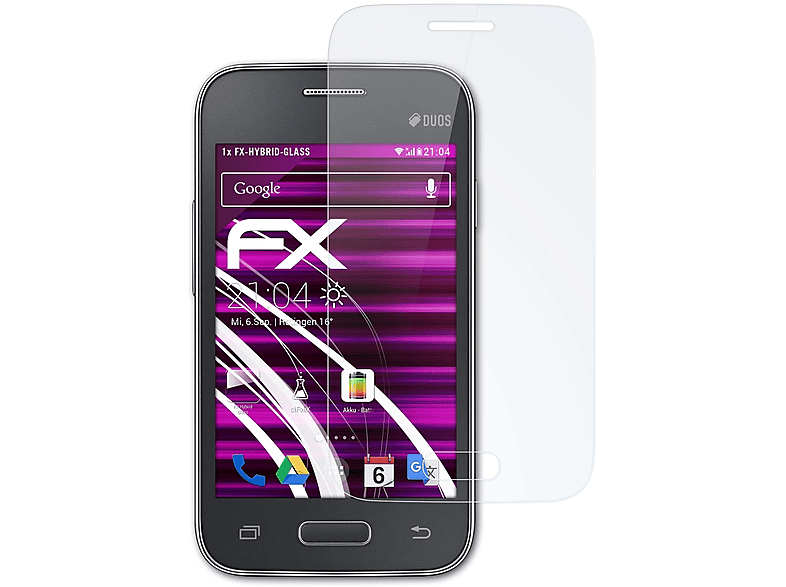 FX-Hybrid-Glass (SM-G130E)) ATFOLIX Star Schutzglas(für Galaxy 2 Samsung