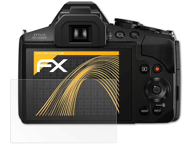 ATFOLIX 3x FX-Antireflex Displayschutz(für SP-100EE) Olympus