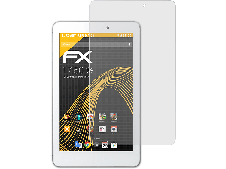Tab ATFOLIX Acer Displayschutz(für 2x Iconia 8 (A1-840FHD)) FX-Antireflex