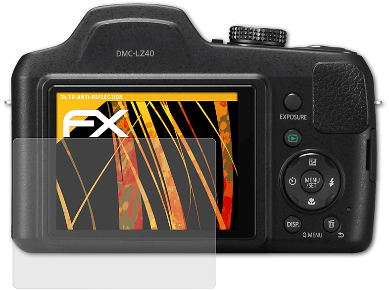 ATFOLIX 3x FX-Antireflex Displayschutz(für Panasonic Lumix DMC-LZ40)