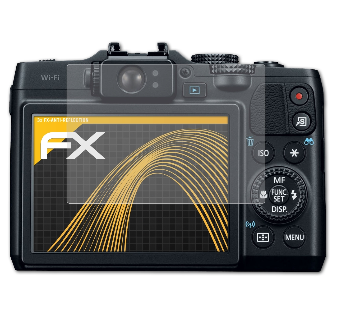 PowerShot 3x G16) Displayschutz(für ATFOLIX FX-Antireflex Canon