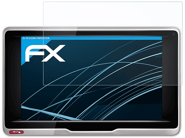 ATFOLIX 3x FX-Clear Displayschutz(für Becker Transit.5) | Navi-Taschen & -Schutzfolien
