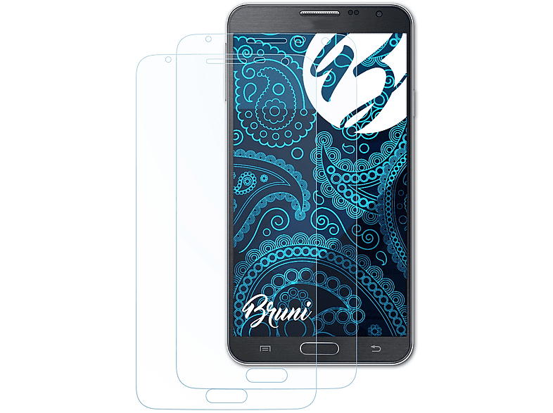 Neo Basics-Clear Schutzfolie(für BRUNI 3 Galaxy (SM-N7505)) Note Samsung 2x