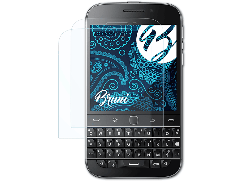 Blackberry BRUNI (Q20)) Schutzfolie(für Classic Basics-Clear 2x