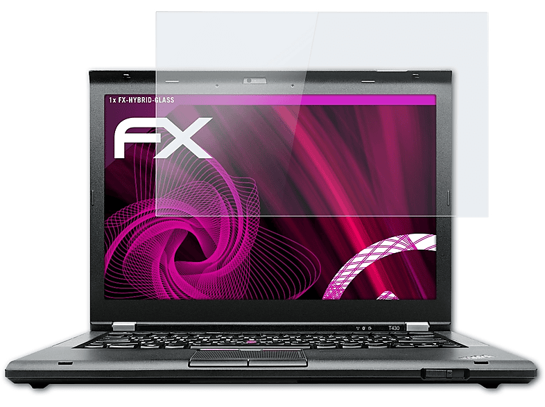 ATFOLIX FX-Hybrid-Glass Schutzglas(für Lenovo ThinkPad T430)