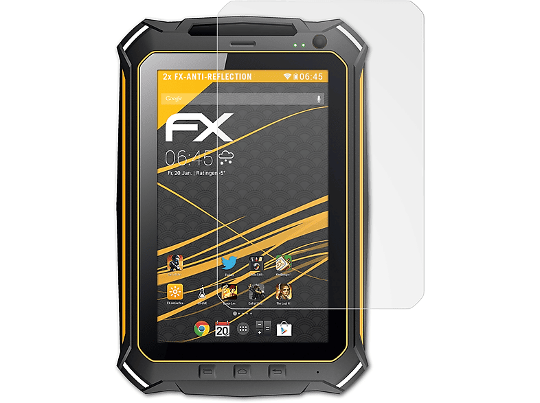 Displayschutz(für 2x FX-Antireflex RugGear ATFOLIX RG900)