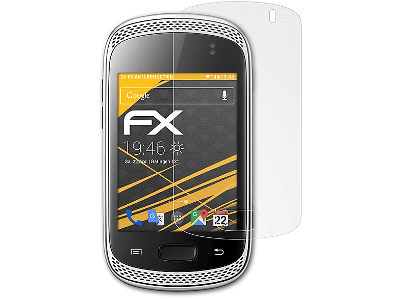 ATFOLIX 3x (GT-S6010)) Displayschutz(für Samsung Galaxy Music FX-Antireflex