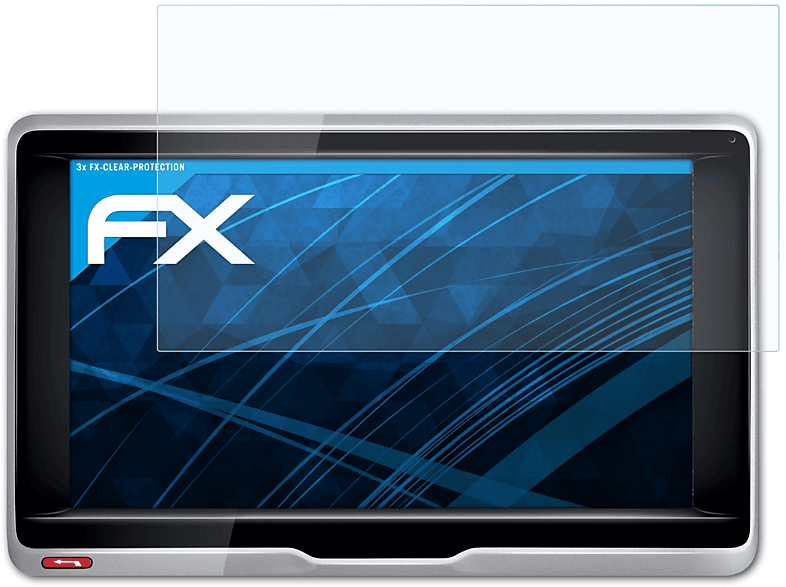 ATFOLIX 3x FX-Clear Displayschutz(für Becker Professional.6 LMU)