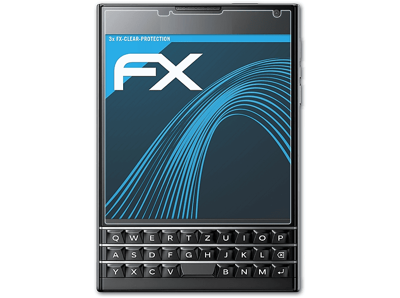 ATFOLIX 3x Displayschutz(für Blackberry Passport) FX-Clear