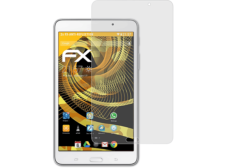 T230)) (Wi-Fi Tab 2x ATFOLIX FX-Antireflex Galaxy Samsung 4 Displayschutz(für 7.0