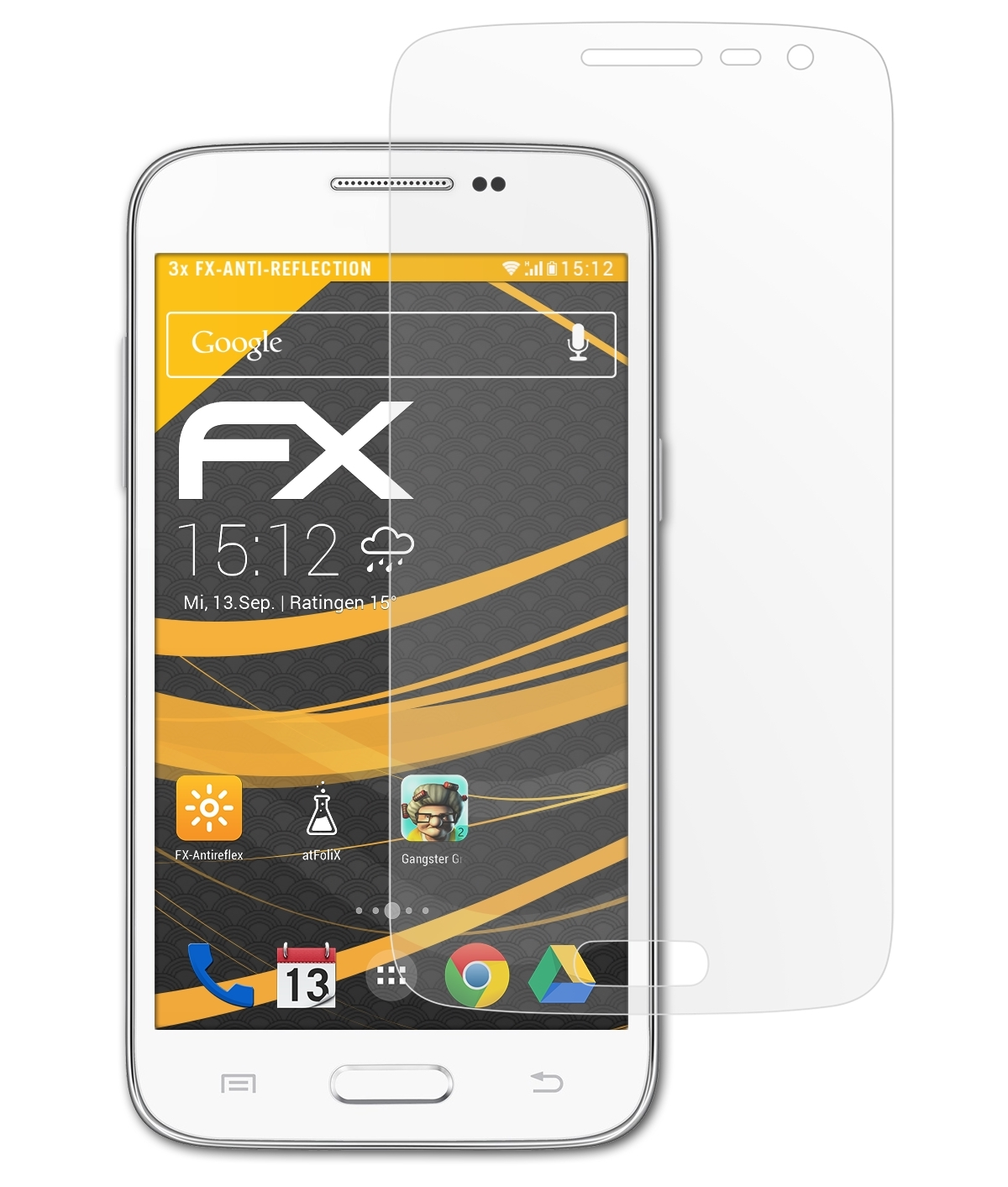 FX-Antireflex Galaxy 3x ATFOLIX Samsung LTE) Core Displayschutz(für Lite