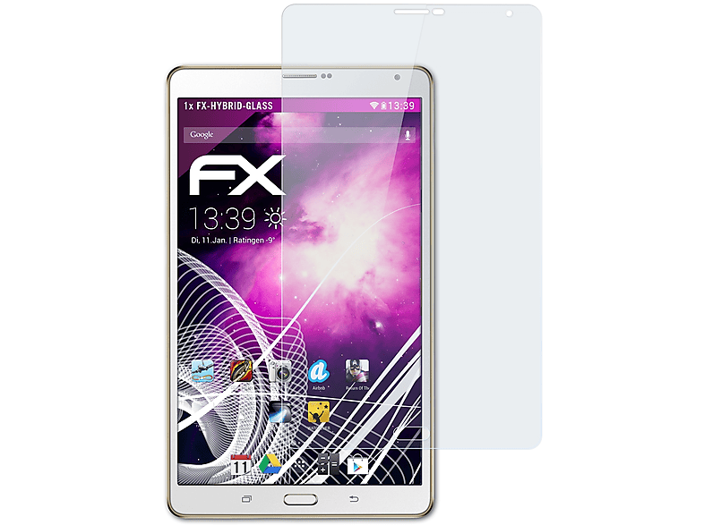 ATFOLIX FX-Hybrid-Glass Schutzglas(für Samsung Galaxy Tab S 8.4 (LTE Model))