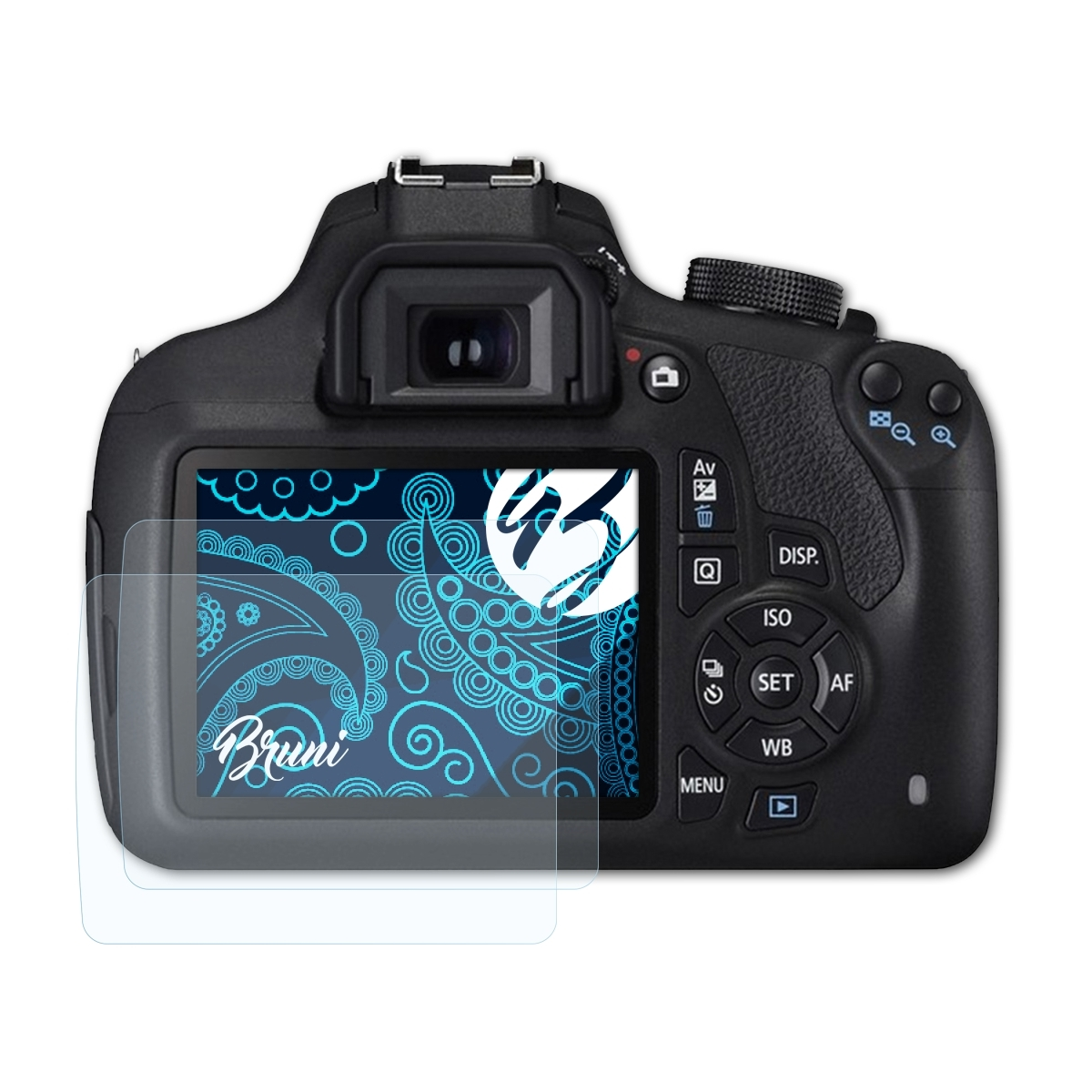 Canon 1200D) BRUNI Basics-Clear EOS 2x Schutzfolie(für