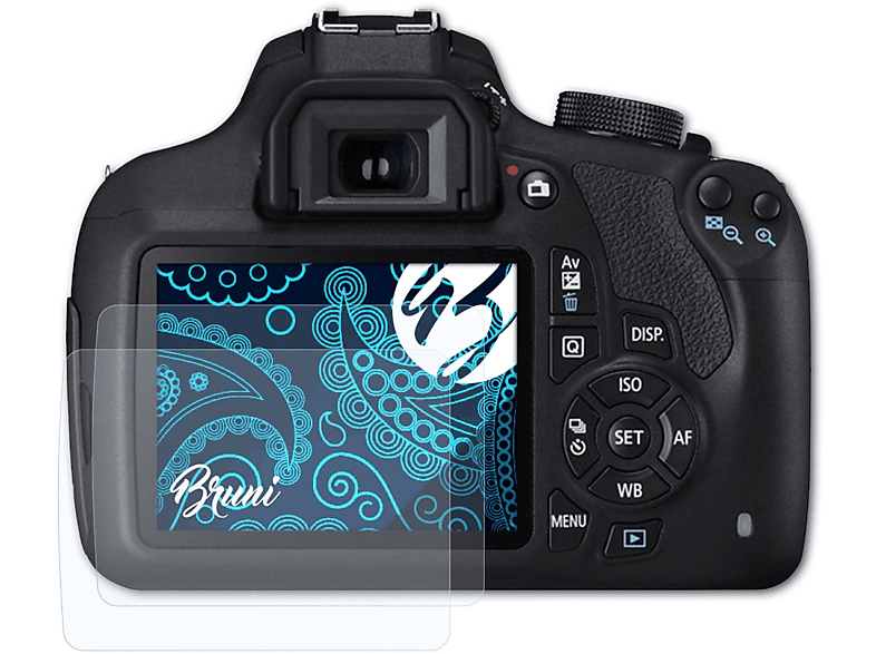 EOS Basics-Clear 2x Schutzfolie(für 1200D) Canon BRUNI