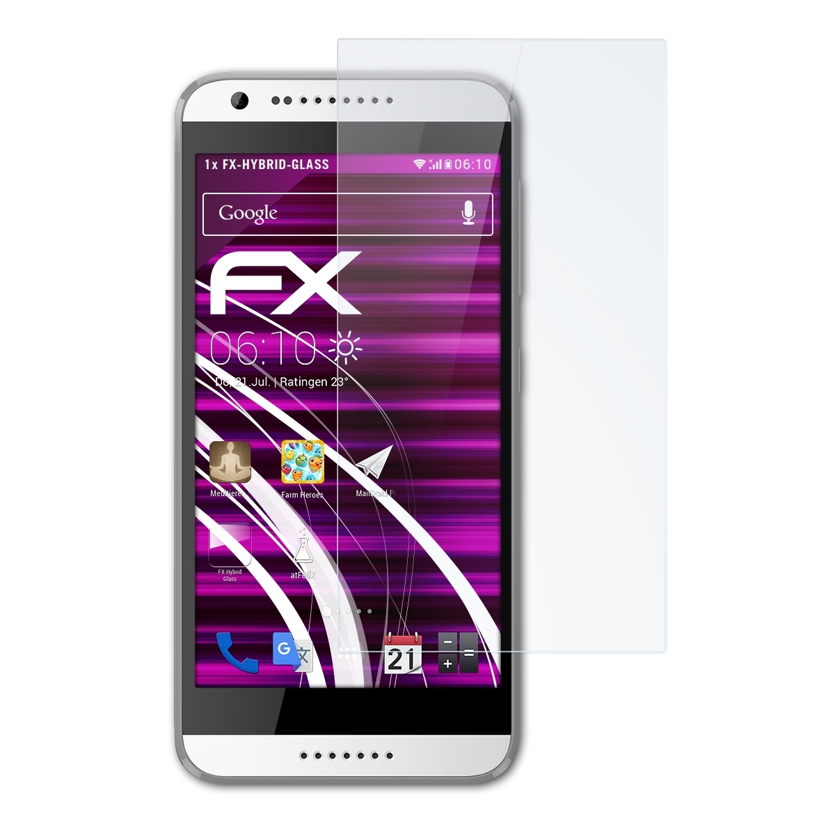 HTC FX-Hybrid-Glass Schutzglas(für Desire 620) ATFOLIX