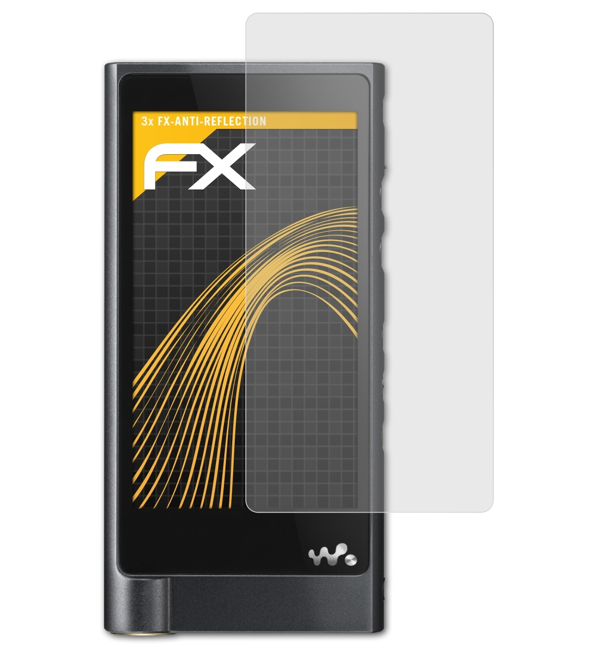 FX-Antireflex Displayschutz(für ATFOLIX 3x NW-ZX2) Sony Walkman