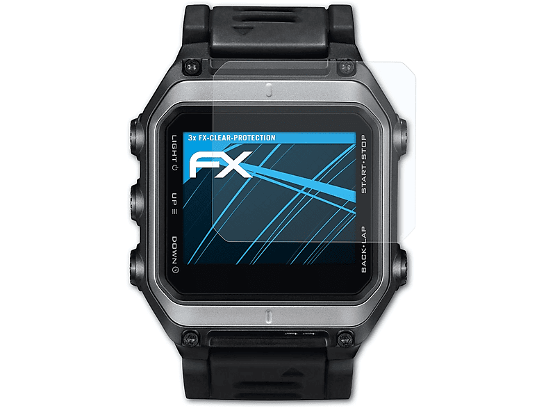 ATFOLIX 3x FX-Clear Displayschutz(für Garmin Epix)