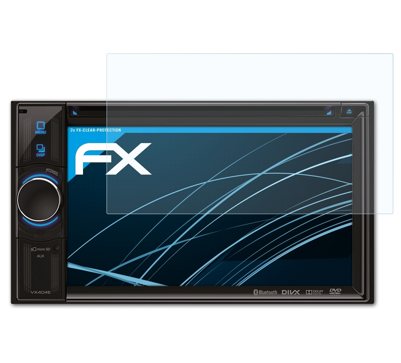 ATFOLIX 2x FX-Clear Clarion Displayschutz(für VX404E)
