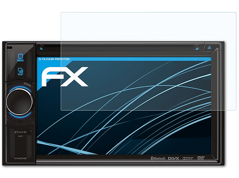 ATFOLIX 2x Displayschutz(für VX404E) FX-Clear Clarion