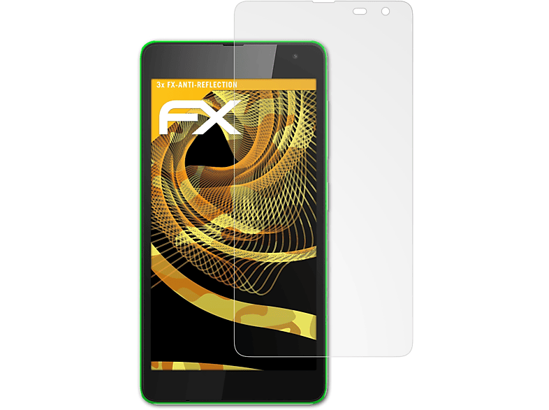 535) ATFOLIX FX-Antireflex 3x Displayschutz(für Lumia Microsoft