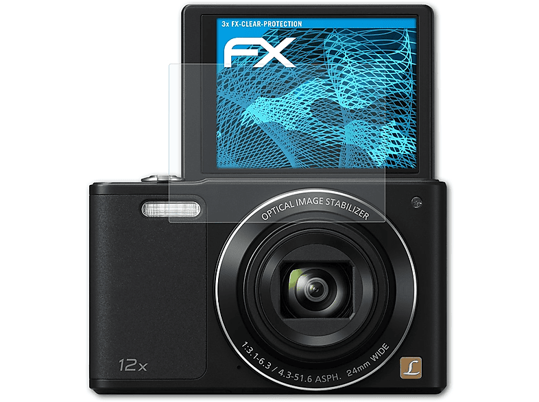 ATFOLIX 3x FX-Clear Displayschutz(für DMC-SZ10) Panasonic Lumix