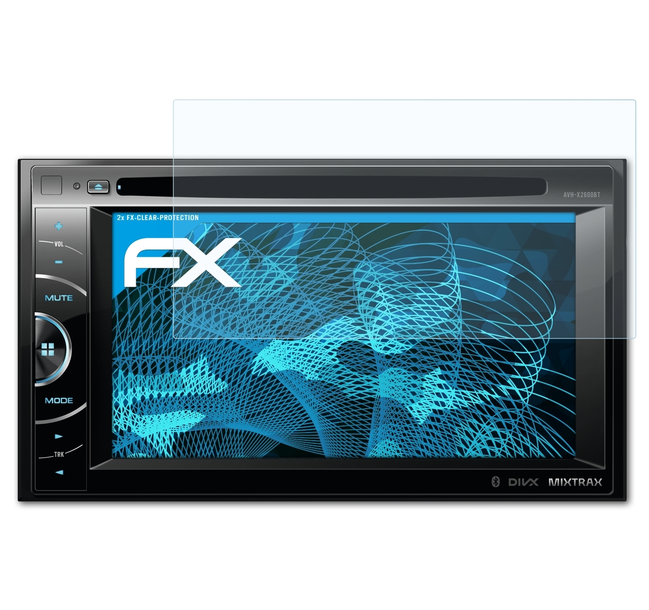 AVH-X2600BT) 2x Pioneer Displayschutz(für FX-Clear ATFOLIX