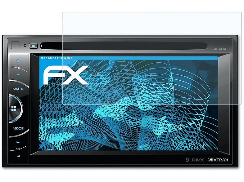 2x FX-Clear Pioneer ATFOLIX AVH-X2600BT) Displayschutz(für