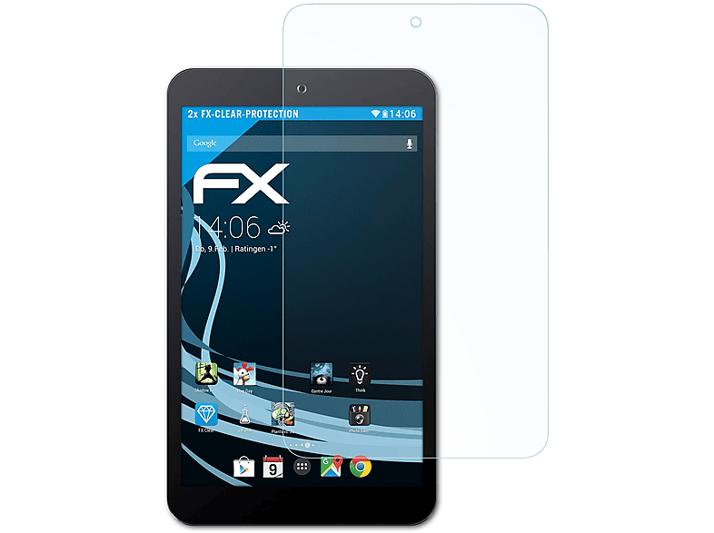 8 FX-Clear MeMO ATFOLIX Pad (ME181CX)) 2x Asus Displayschutz(für