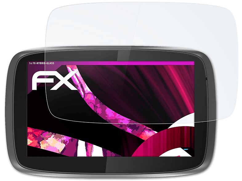 ATFOLIX FX-Hybrid-Glass Schutzglas(für TomTom GO 500 (2013))
