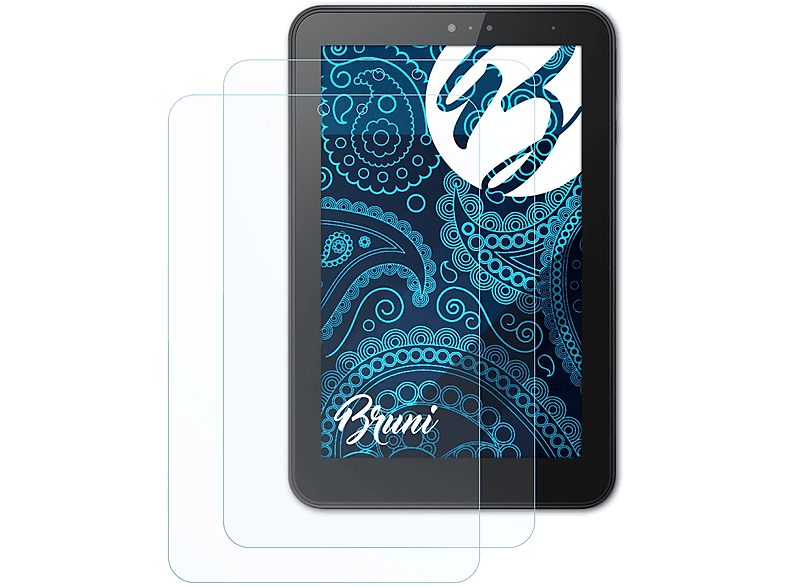 BRUNI 2x Basics-Clear Schutzfolie(für HP Pro Tablet 408 G1)