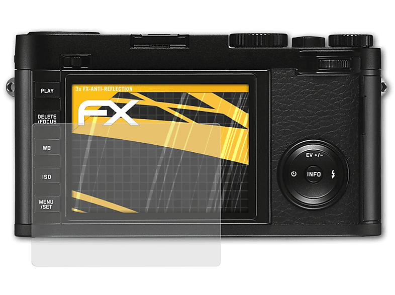 ATFOLIX 3x FX-Antireflex Displayschutz(für Leica X (Typ 113))