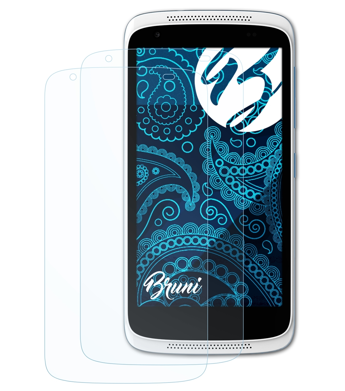 HTC Basics-Clear 526G+) 2x Schutzfolie(für BRUNI Desire