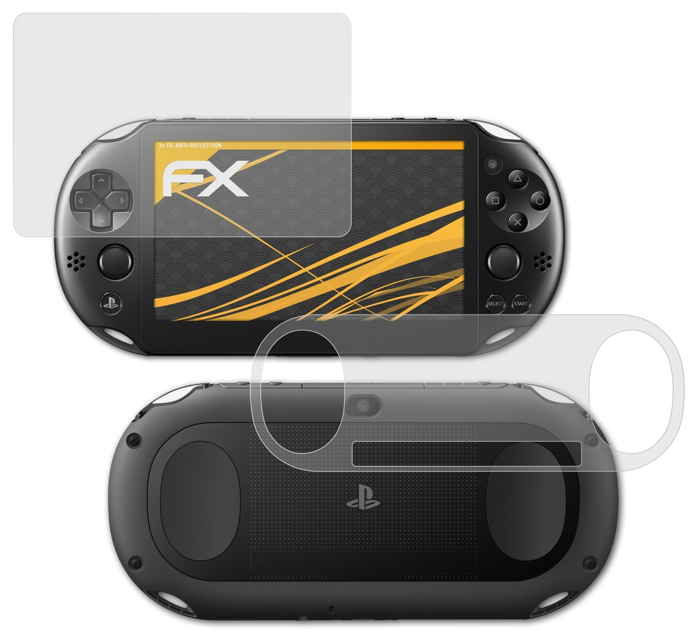 Sony Vita Slim) 3x ATFOLIX Displayschutz(für FX-Antireflex PlayStation