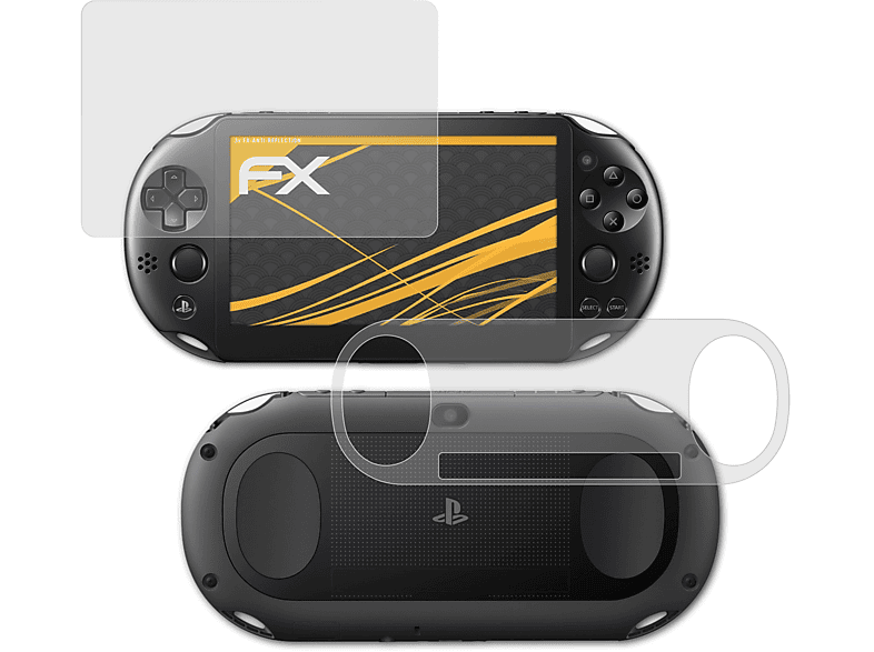 Sony Vita Slim) 3x ATFOLIX Displayschutz(für FX-Antireflex PlayStation
