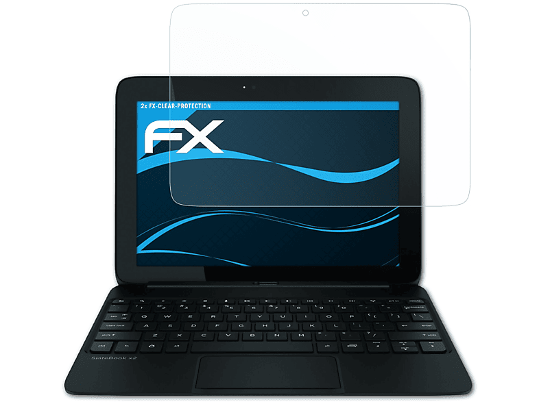ATFOLIX 2x FX-Clear Displayschutz(für HP SlateBook 10 x2)