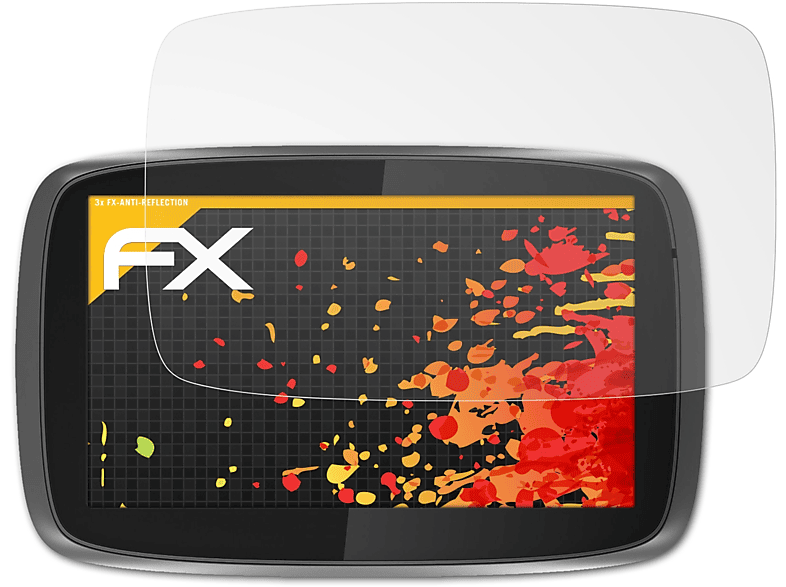 ATFOLIX 3x FX-Antireflex Displayschutz(für TomTom GO 500 (2013)) | Navi-Taschen & -Schutzfolien