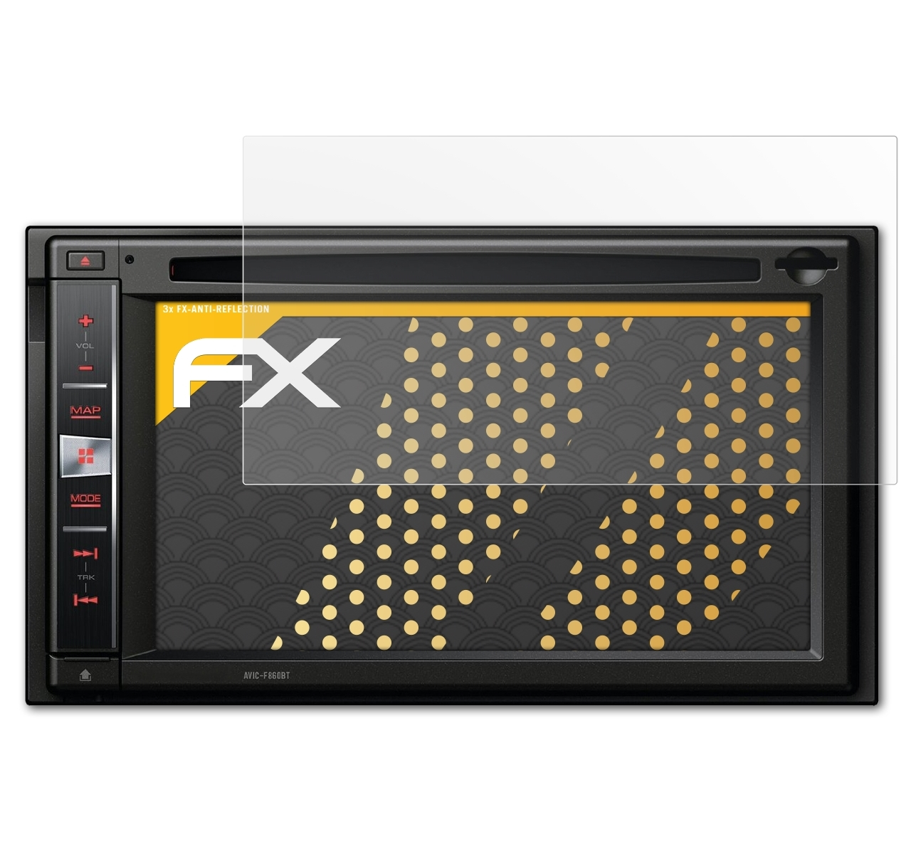 ATFOLIX 3x FX-Antireflex Pioneer Avic-F860BT) Displayschutz(für