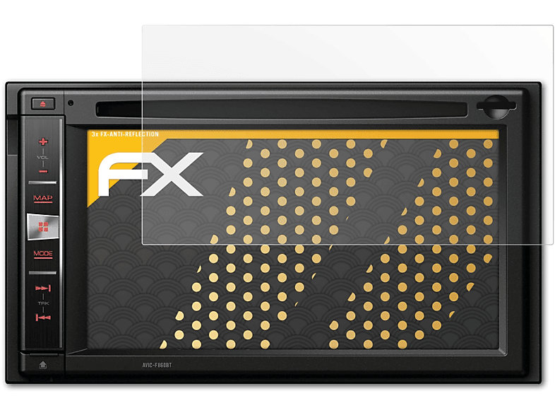 ATFOLIX 3x FX-Antireflex Displayschutz(für Pioneer Avic-F860BT)